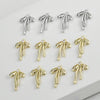 Copper Electroplated Long Bow Diamond Pendant Jewelry Accessories