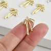 Copper Electroplated Long Bow Diamond Pendant Jewelry Accessories