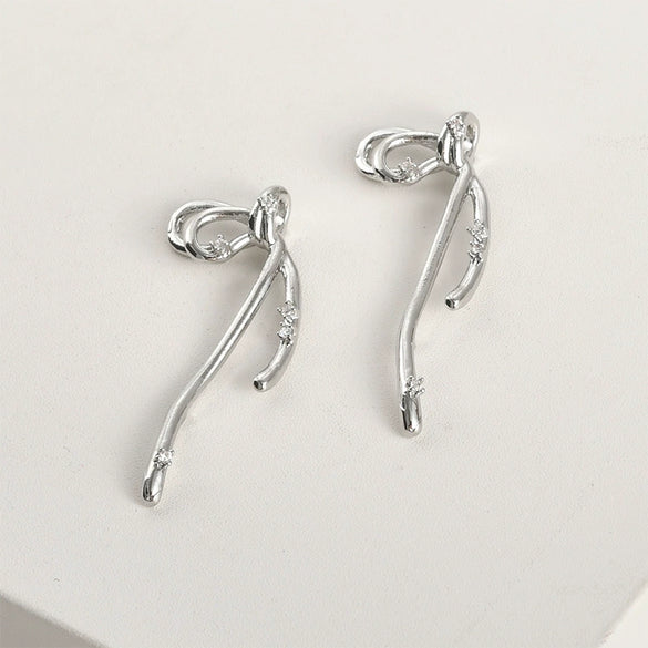 Copper Electroplated Versatile Fat Bow Long Pendant Handmade Jewelry Accessories