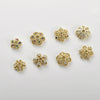 Copper Electroplated Zircon Flower Spacer Bead Bracelet Necklace Hat Accessories Material