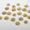 Copper Electroplated Zircon Flower Spacer Bead Bracelet Necklace Hat Accessories Material