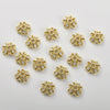 Copper Electroplated Zircon Flower Spacer Bead Bracelet Necklace Hat Accessories Material