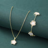 Copper Elegant Flower Jewelry Set