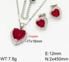 Copper Elegant Heart Shape Jewelry Set