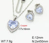 Copper Elegant Heart Shape Jewelry Set