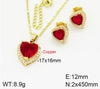 Copper Elegant Heart Shape Jewelry Set