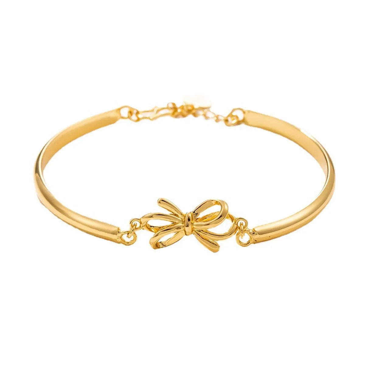 Copper Elegant Simple Style Bow Knot Plating Bracelets