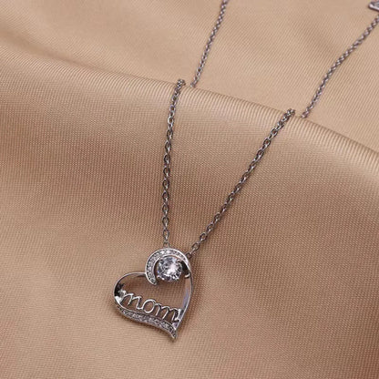 Copper Elegant Simple Style Letter Heart Shape Necklace