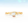 Copper Fairy Style Cute Classic Style Inlay Tower Rose Candle Zircon Open Rings