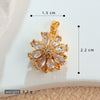 Copper Flower Rotatable Pendant Jewelry Accessories With Electroplating For Women