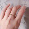 Copper Four Leaf Clover Heart Shape Flower Open Rings