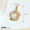Copper Geometric Micropaved Jewelry Accessories Pendant For Women
