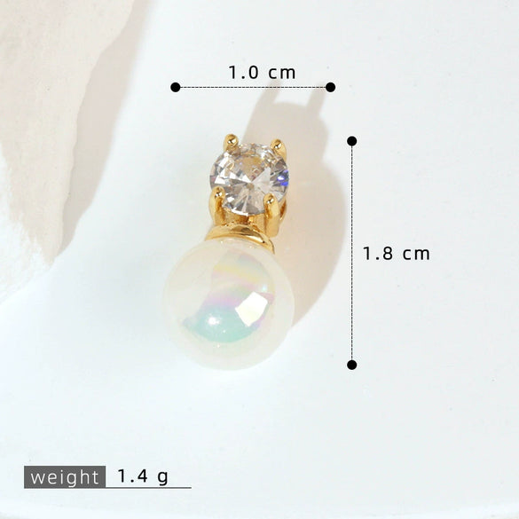 Copper Geometric Micropaved Jewelry Accessories Pendant For Women