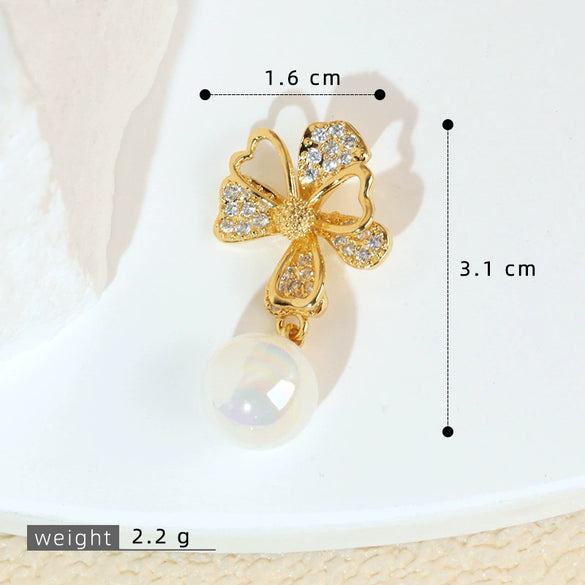 Copper Geometric Micropaved Jewelry Accessories Pendant For Women