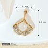 Copper Geometric Micropaved Jewelry Accessories Pendant For Women