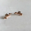 Copper Geometric Star Earrings Fresh Simple Fashion Trend Ear Jewelry