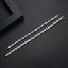 Copper Geometric Zircon Bracelet Fashion Simple Elegant High Shine Women's Jewelry