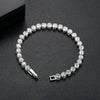 Copper Geometric Zircon Bracelet Fashion Simple Elegant High Shine Women's Jewelry