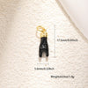Copper Gold Plated Heart Shape Zircon Necklace Pendant With Moon Eye Cat Elephant Antler Hat Compass Diy Accessories