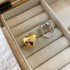 Copper Gold Plated Silver Plated Casual Simple Style Heart Shape Open Rings