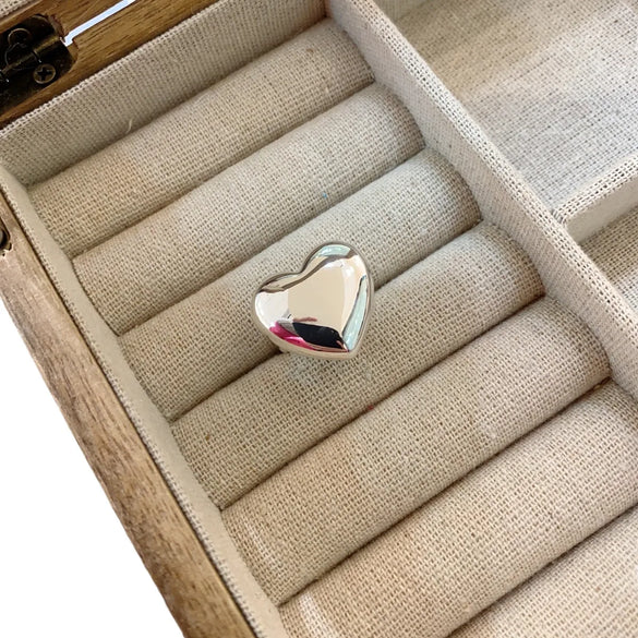 Copper Gold Plated Silver Plated Casual Simple Style Heart Shape Open Rings