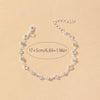 Copper Gold Plated Silver Plated Inlay Heart Shape Zircon Bracelets