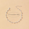 Copper Gold Plated Silver Plated Inlay Heart Shape Zircon Bracelets
