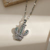 Copper Gold Plated Simple Style Classic Style Plating Inlay Heart Shape Zircon Pendant Necklace
