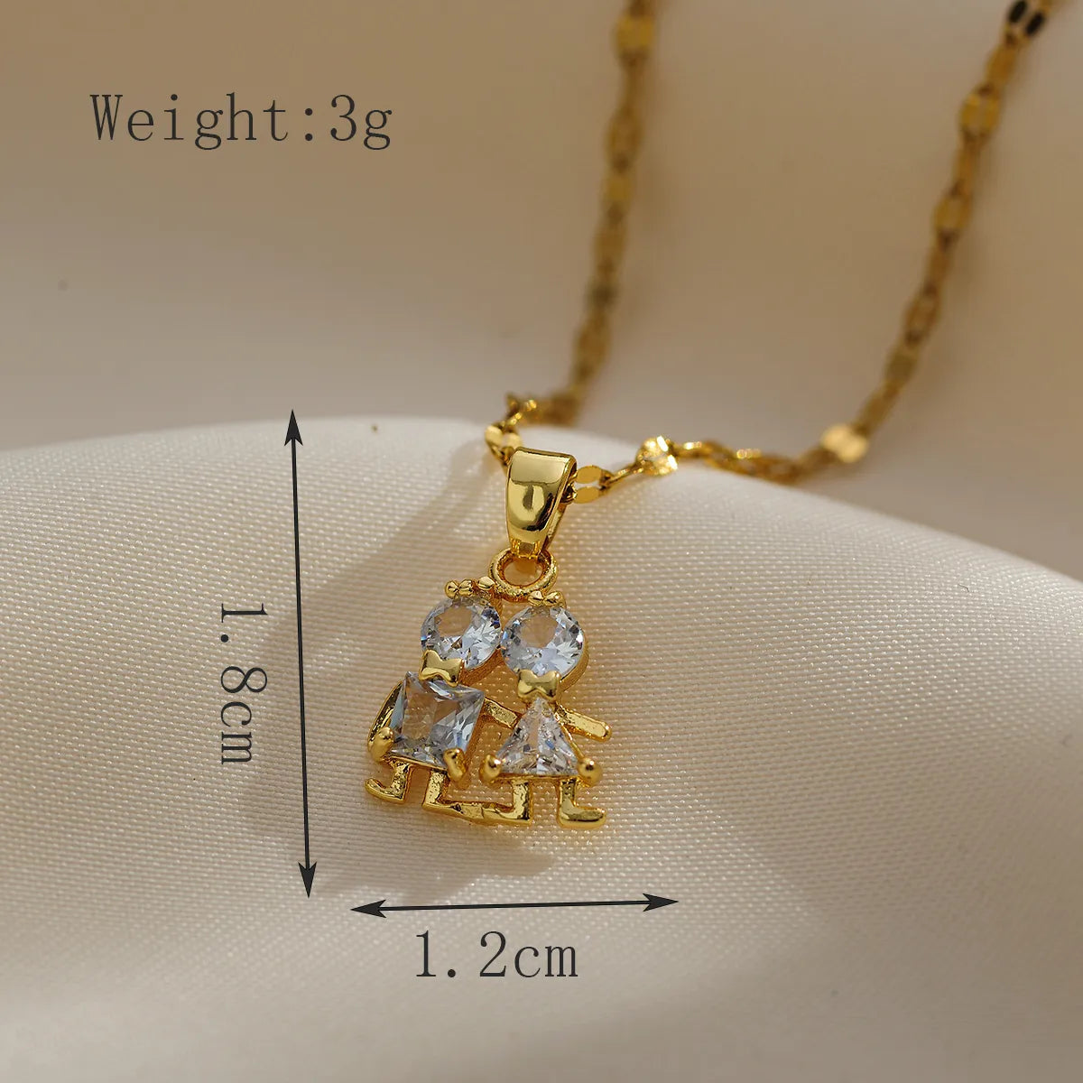 Copper Gold Plated Simple Style Classic Style Plating Inlay Solid Color Zircon Pendant Necklace