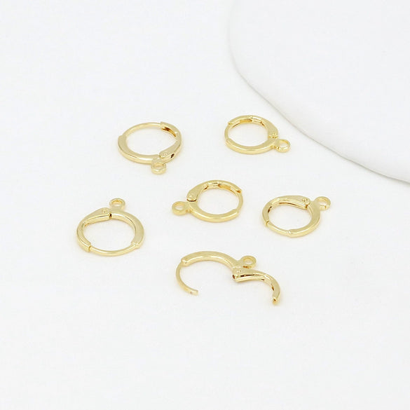 Copper Goldplated Handmade Circle Earring Accessories