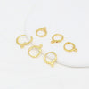 Copper Goldplated Handmade Circle Earring Accessories