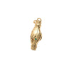 Copper Goldplated Handmade Jewelry Accessories With Heart Gesture Pendant Personality Style Genuine Gold Colorpreserving Treatment