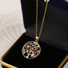 Copper Goldplated Heartshaped Tree Of Life Necklace Pendant For Women With Electroplating Treatment