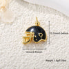 Copper Goldplated Jewelry Pendant With Scissors Rugby Helmet And Ancient Silver Shield Shapes Electroplated