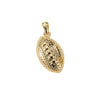 Copper Goldplated Jewelry Pendant With Scissors Rugby Helmet And Ancient Silver Shield Shapes Electroplated