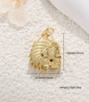 Copper Goldplated Jewelry Pendant With Scissors Rugby Helmet And Ancient Silver Shield Shapes Electroplated
