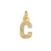 Copper Handmade Jewelry Accessories With Microinlaid Zircon And English Letters Electroplated
