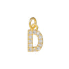 Copper Handmade Jewelry Accessories With Microinlaid Zircon And English Letters Electroplated