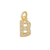 Copper Handmade Jewelry Accessories With Microinlaid Zircon And English Letters Electroplated