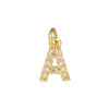 Copper Handmade Jewelry Accessories With Microinlaid Zircon And English Letters Electroplated