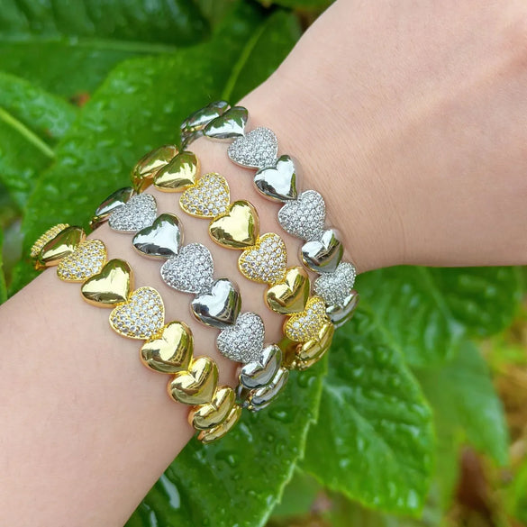 Copper Heart Shape Bangle