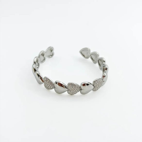 Copper Heart Shape Bangle