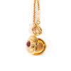 Copper Heartshaped Openable Photo Box Pendant Necklaces Electroplating Light Luxury Geometric Twist Chain