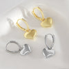 Copper Heartshaped Simple Fashion Earrings For Women