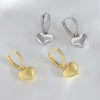 Copper Heartshaped Simple Fashion Earrings For Women
