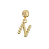 Copper Inlaid Colored Diamond Round Letter Splicing O Shaped Necklace With Animal Pattern For Women