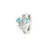 Copper Inlaid Zircon Sweet Style Butterfly Earrings For Women