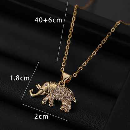 Copper Inlay Elephant Zircon