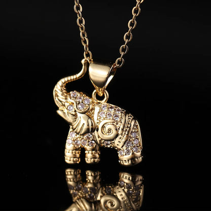 Copper Inlay Elephant Zircon