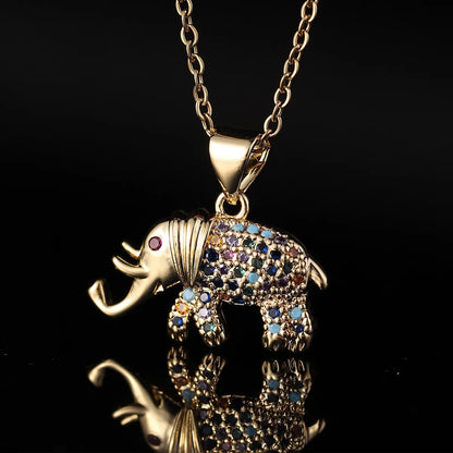 Copper Inlay Elephant Zircon